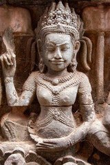 Obraz premium sculpture dans le complex d'Angkor, Siem reap, cambodge