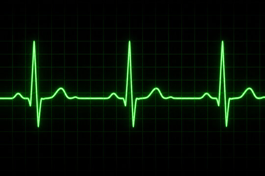 Generative AI medical stock photo of eCG heartbeat line concept, created as a clean professional healthcare concept with modern clinical detail and commercial composition.