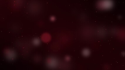Dark red bokeh background with tiny light particles © Design Shop