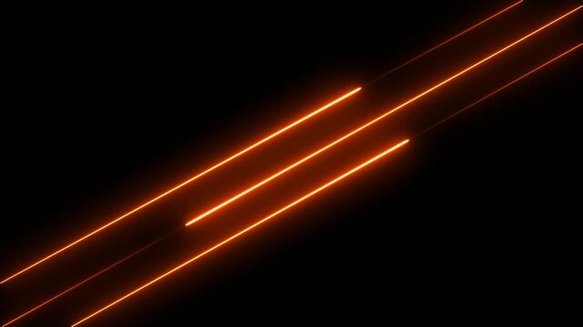 Abstract glowing rainbow colour neon lines motion background. Neon lights blinking lines moving animation. green and red neon line moving 