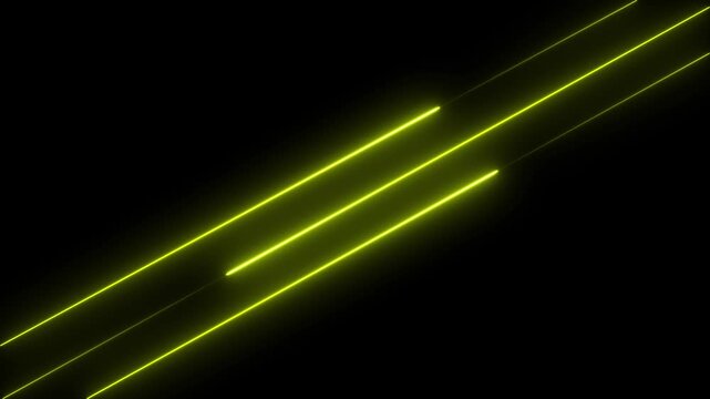 Abstract glowing rainbow colour neon lines motion background. Neon lights blinking lines moving animation. green and red neon line moving 