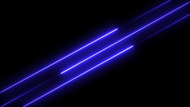 Glowing neon line Icon black background. neon line animation.