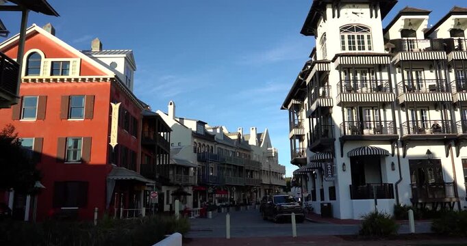 European inspired architecture in Rosemary Beach, Florida