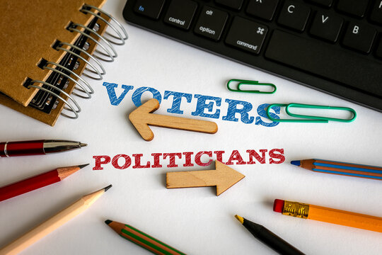 VOTERS and POLITICIANS Follow Opposing Directions in Democratic Choice Concept