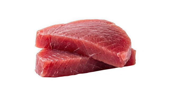 Raw beef steak cutlets isolated on transparent background for cooking and food design