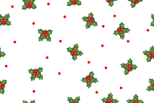 Berry Pattern Background for Botanical Packaging and Seasonal Branding