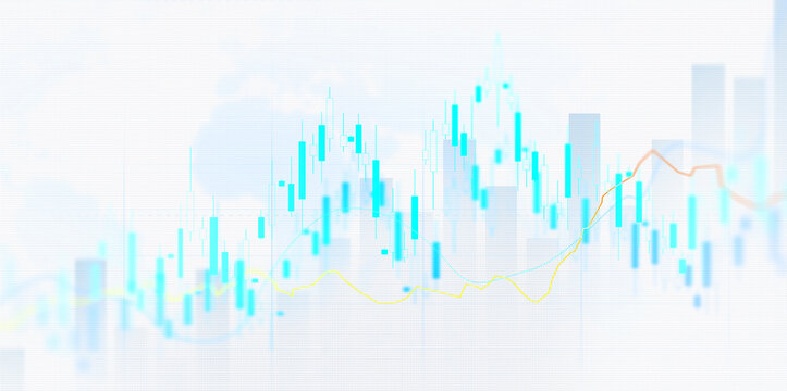Transparent stock market investment trading graph growth.Investment finance chart,stock market business and exchange financial growth graph.	
