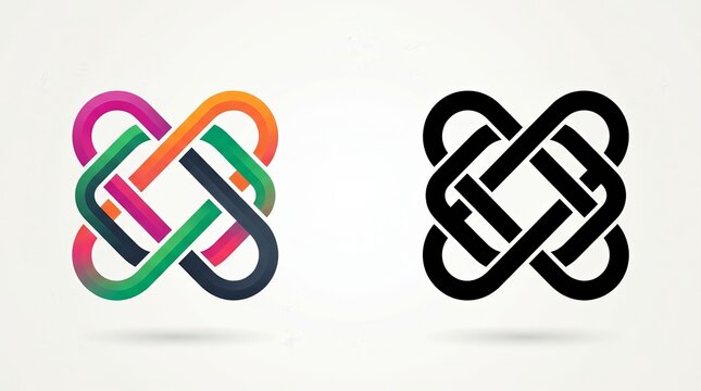 Diverse people inclusion and integration icon showing cooperation and alliance.