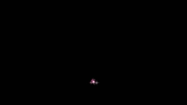 Romantic rose gold pink sparkling magic dust trail forming heart shape motion background 4k
