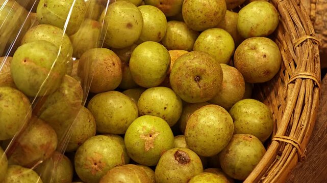 Indian Gooseberry or Amla in market.