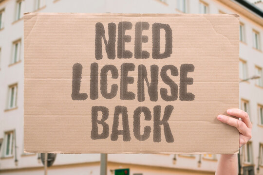 "Need license back" Permit restoration after suspension. PERMIT. RESTORATION. AFTER. SUSPENSION. NEED.