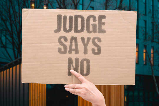 "Judge says no" Court blocks Virginia restriction on grounds. COURT. BLOCKS. RESTRICTION. GROUNDS. FIRST.