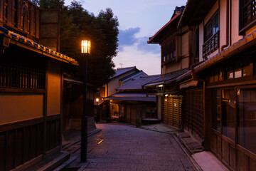 Fototapeta premium 日本の風景 京都 夕暮れの産寧坂