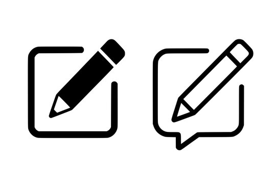 Edit icon vector pencil icon. sign up Icon vector illustration silhouette