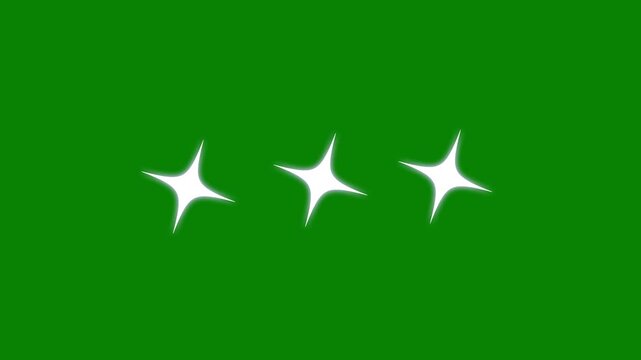 GlitterShimmering light sparkling stars Shine animation. twinkle stars twinkle star glitter sparkle, stars,  vector doodle sparkle shining twinkle effect on black screen green.ground. 4k video