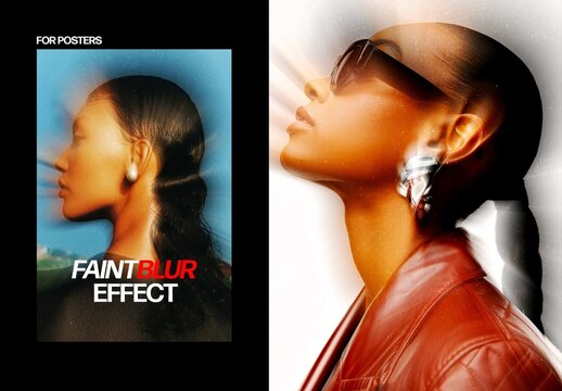 Faint Blur Effect For Poster And Print Design