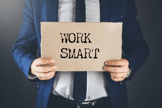 WORK SMART text on paper