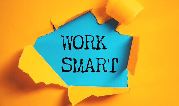 WORK SMART text on paper