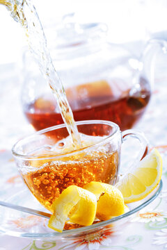 Cup of lemon tea