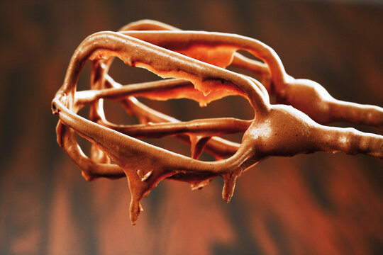 Beater of electric mixer, close-up