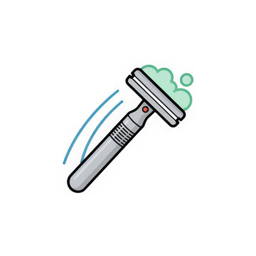 Eco Friendly Metal Safety Razor Vector Illustration
