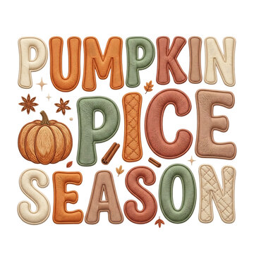Cozy Autumn Fall Typography Collection with Pumpkin, Sweater Weather and Seasonal Hand Lettering Designs