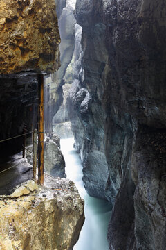 Germany, Bavaria, View of Partnachklamm Gorge