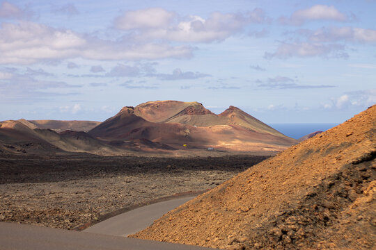 Volcan en el parque nacional Timanfaya