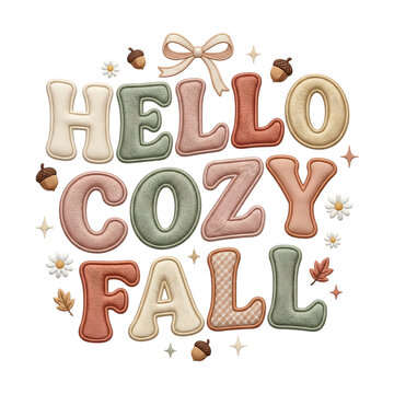 Cozy Autumn Fall Typography Collection with Pumpkin, Sweater Weather and Seasonal Hand Lettering Designs