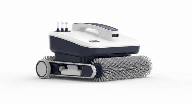 Autonomous Robotic Pool Cleaner with Scrubbing Brushes for Automated Water Maintenance
