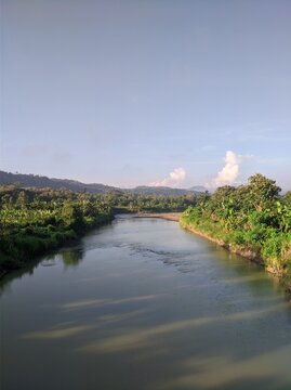 lukulo river in central Java, kebumen 