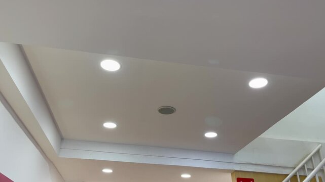 Interior Plasterboard Ceiling Design with Recessed LED Lights