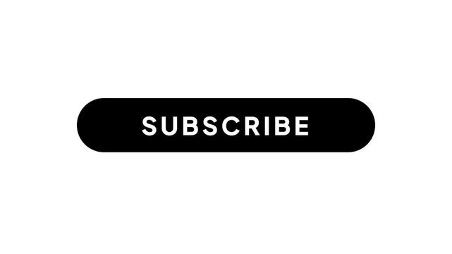 Clean Minimalist Subscribe Button UI Animation for Social Media