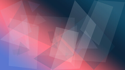 Obraz premium Layered translucent polygons create a vibrant pink and blue abstract composition, offering a modern, futuristic backdrop for websites, presentations, branding, and digital design.
