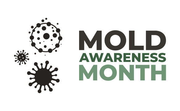 Mold Awareness Month Health and Environmental Campaign Vector Illustration