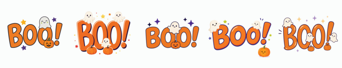 Fototapeta premium Halloween-themed greeting vector. Vektor, illustration, minimalist, flat