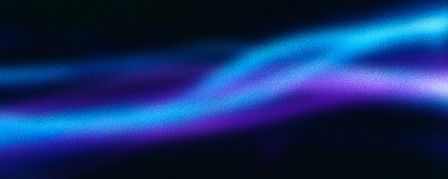 Abstract blue light trails on black background, glowing neon wave motion blur, futuristic digital energy streaks for tech wallpaper and web design
