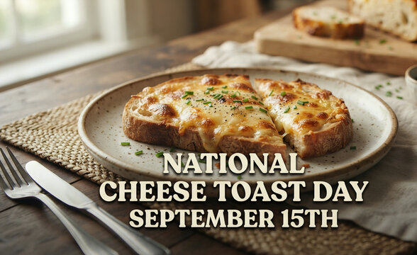 National Cheese Toast Day September 15th Snack Breakfast Meal