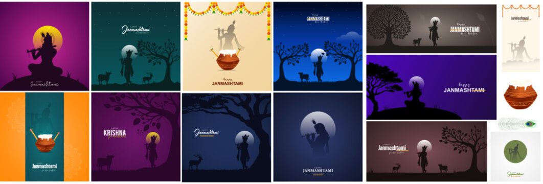 Lord Krishna Janmashtami Art