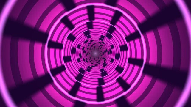 Magenta Energy Tunnel Background Seamless Loop