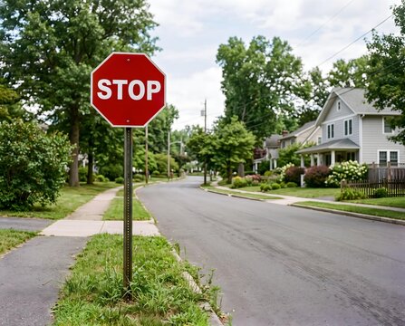 stop sign on street