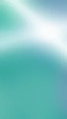 Fotobehang Ombre A serene aqua and turquoise color field blends into a luminous white glow, creating a soft, grainy abstract backdrop with generous room for website banners, presentations, and branding.  © Eldorado.S.Vector