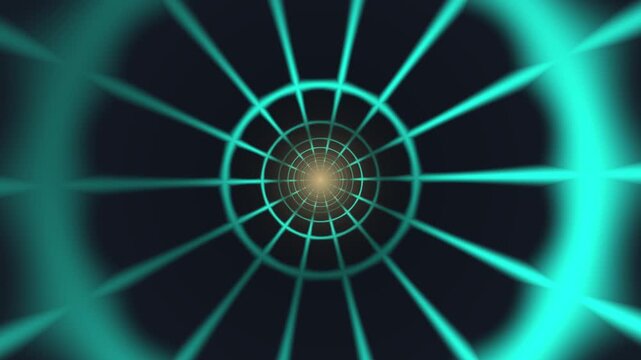 Glowing Tunnel End Point Background Seamless Loop