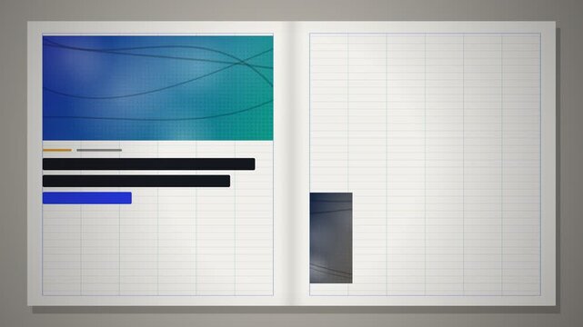 Magazine Layout Grid Design Build Animation