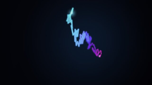 Protein Folding Ribbon Structure Animation