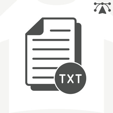 Sheet file solid icon, file management concept. Vector graphics. Creating a text, document sign and editable stroke, glyph style icon for mobile or web design.