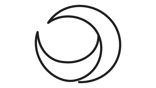 Abstract spiral logo design on white background.