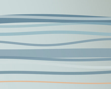 Soft horizontal ribbons ripple across a pale blue gray field, creating a tranquil contemporary backdrop for wellness content, technology presentations, and atmospheric layouts.