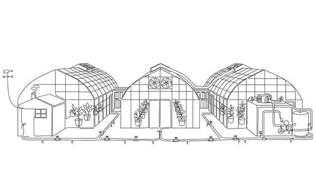 Architectural cross section drawing white background.