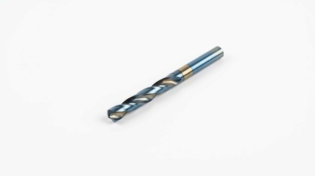 Industrial cobalt drill bit featuring sharp spiral flutes and a smooth polished finish designed for precision metal working machine tasks